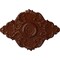 Ekena Millwork Piedmont Ceiling Medallion, Hand-Painted Burnished Mahogany Crackle, 37"W x 26"H x 1 3/8"P CM37X26PEBMC - alternate 1